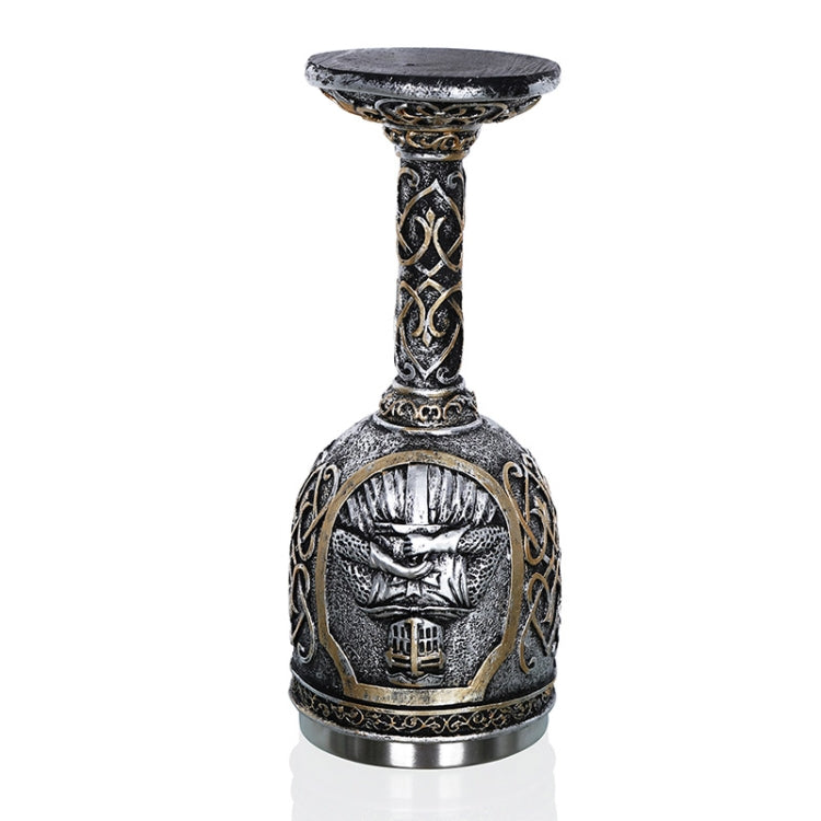 3D Viking Skull Coffee Beer Mug Skull Mug Beer Wine Drink Gift Stainless Steel Knight Decorative Cup for Men, Goblet, Mug