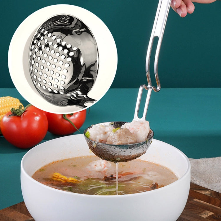 Stainless Steel Hot Pot Hanging Wall Spoon Creative Fishing Spoon Porridge Spoon, Soup Spoon, Colander