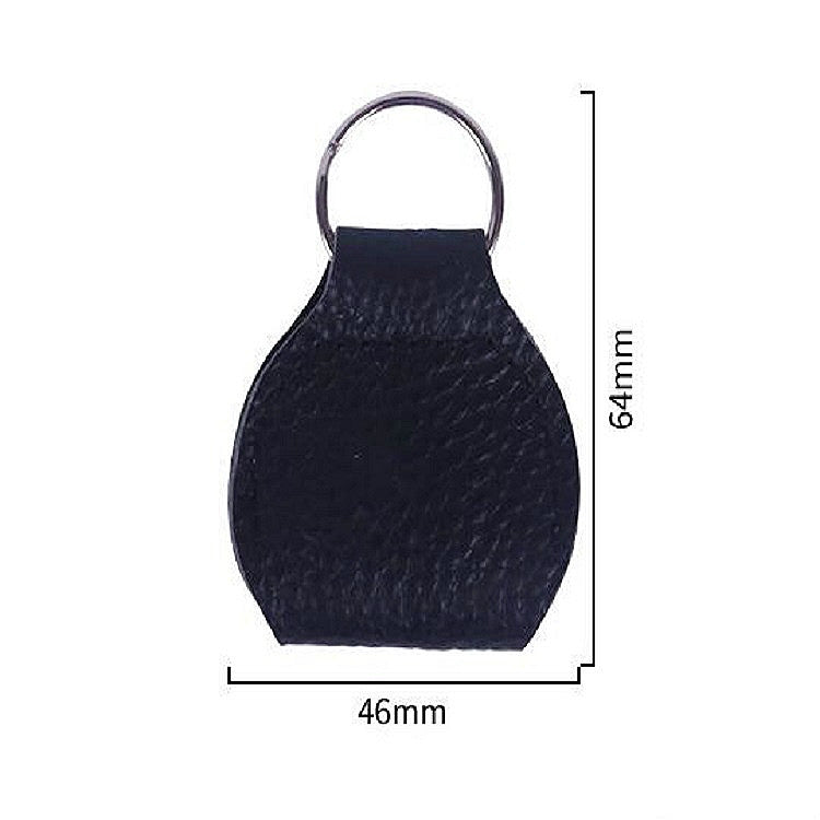 10 PCS Genuine Leather Guitar Pick Storage Bag with Key Ring, Apricot, Black, Brown, Blue, Claret