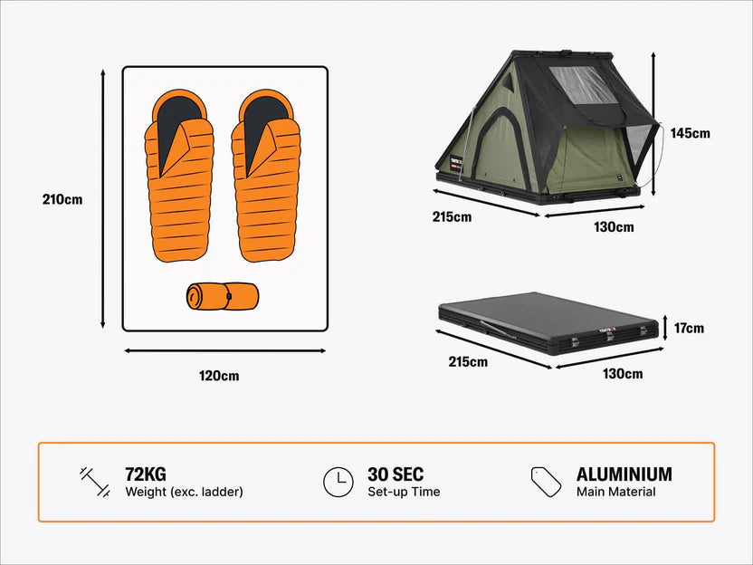 TentBox Cargo - Car Roof Tent