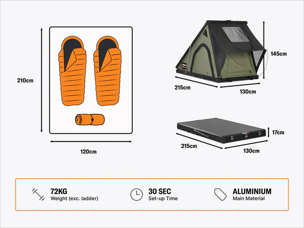 TentBox Cargo - Car Roof Tent