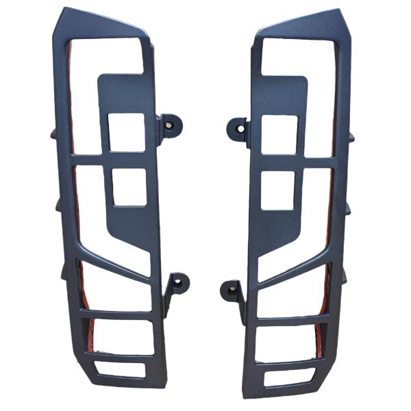 For MAN TGE Rear Light Guards - Ultimate Matte Black Hammerite Protection (2018+)