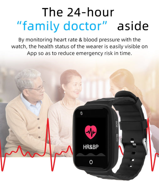 REACHFAR RF-V46-B GPS Smart Tracker WatchBand, Support SOS / Camera / Health Management / 4G LTE / Blood Pressure / Heart Rate, For North America / South America