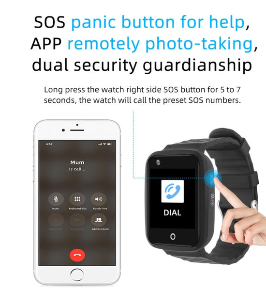 REACHFAR RF-V46-B GPS Smart Tracker WatchBand, Support SOS / Camera / Health Management / 4G LTE / Blood Pressure / Heart Rate, For North America / South America