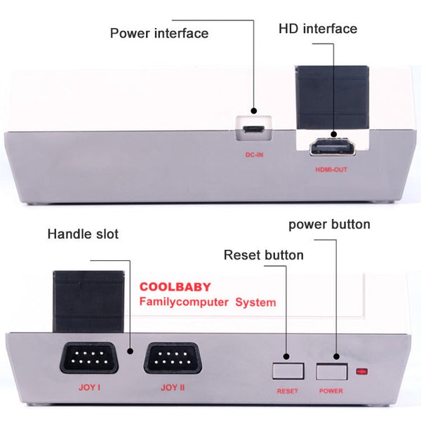 Retro Classic TV Mini HDMI HD Video Game Console, Built-in 600 Games, 600 Games(EU Plug), 600 Games(US Plug)