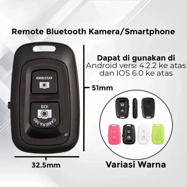 Dual-key Bluetooth Remote Shutter Camera Control Self-timer