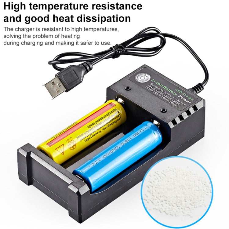 Dual Slot USB Charging Seat 3.7V Lithium Battery Charger
