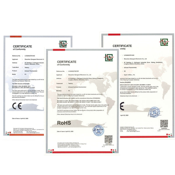 K3 Handsfree Non-contact Forehead Body Infrared Thermometer