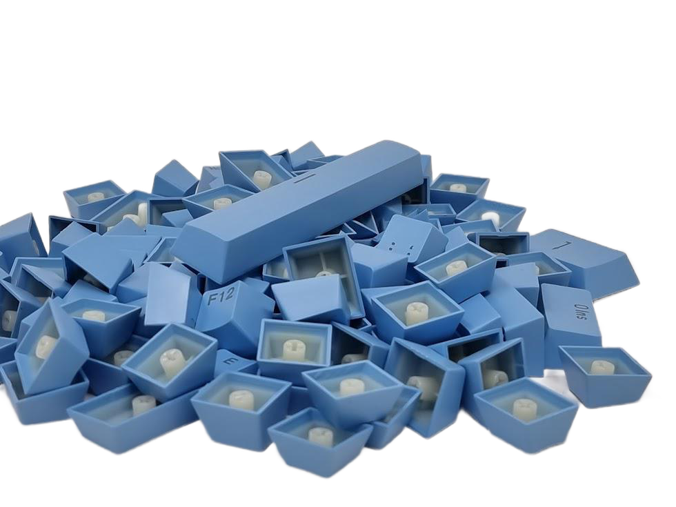 TKC ABS Blue Double Shot Keycaps
