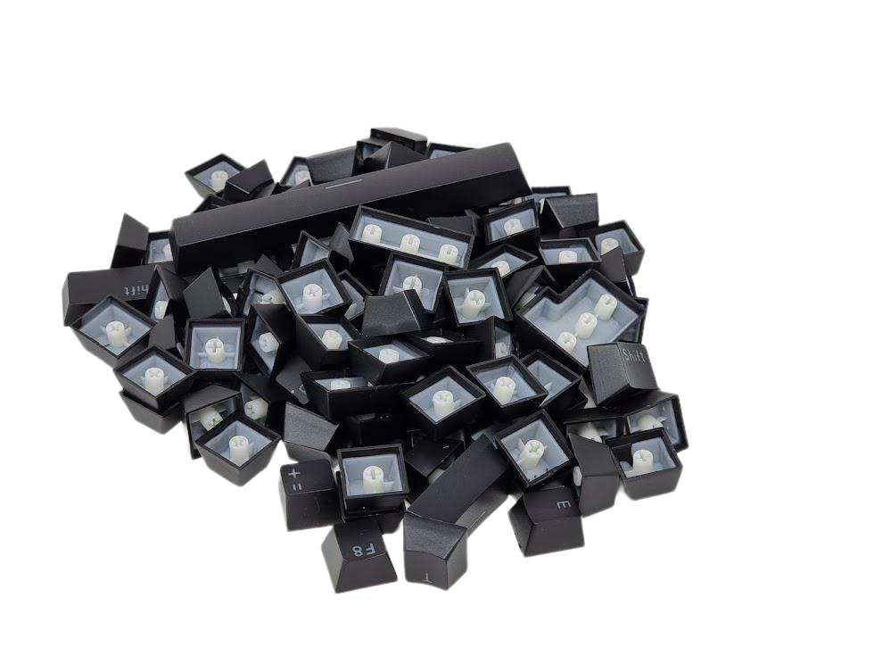 TKC ABS Black Double Shot Keycaps