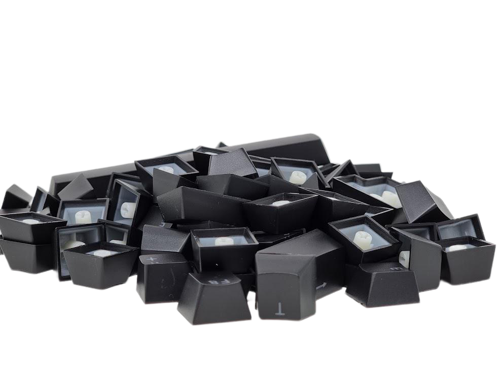 TKC ABS Black Double Shot Keycaps