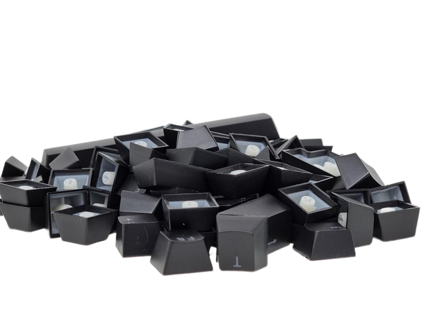 TKC ABS Black Double Shot Keycaps