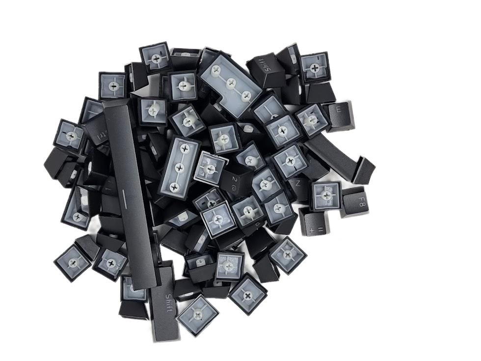 TKC ABS Black Double Shot Keycaps