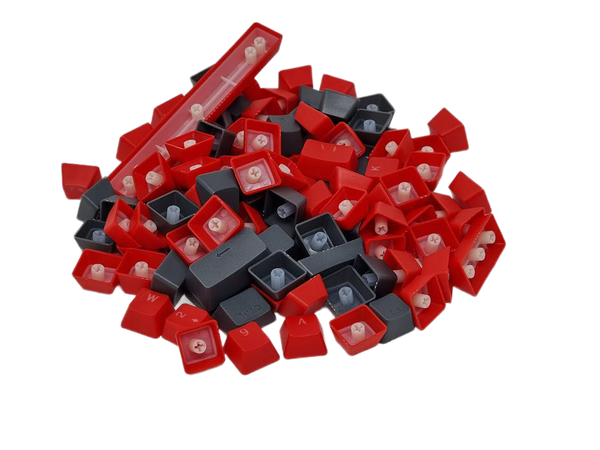 ABS Keycaps Full Size Red&Charcoal
