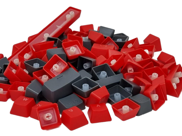 ABS Keycaps Full Size Red&Charcoal