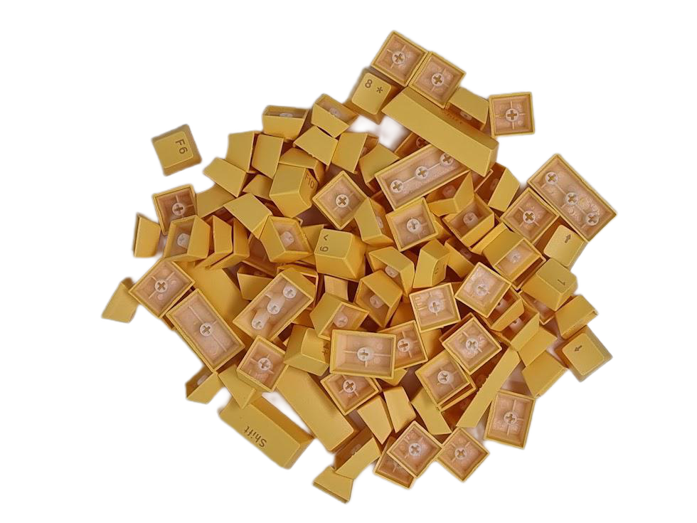 ABS Keycaps Full Size Yellow