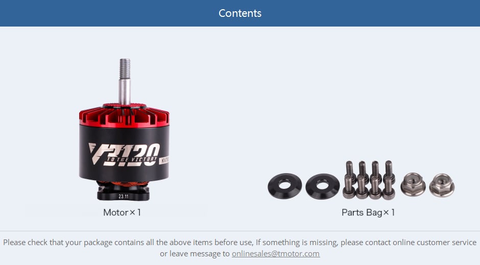TMotor V3120 Cinematic FPV Motor