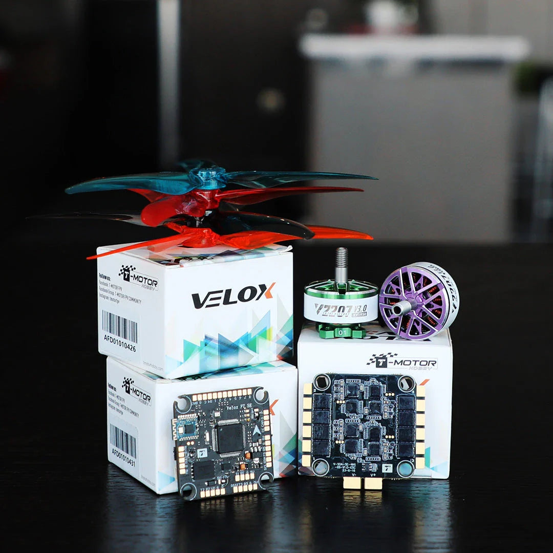 T-Motor Freestyle Power System with 2207 Velox V3 Motors and Velox F7 V50A SE Stack for 5" FPV Drones