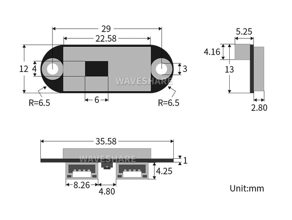 TOF (time of flight) Laser Rangefinder UART / CAN Bus, Cascading Support (5m Range)