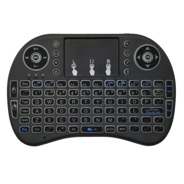 Support Language: English i8 Air Mouse Wireless Backlight Keyboard with Touchpad for Android TV Box & Smart TV & PC Tablet & Xbox360 & PS3 & HTPC/IPTV