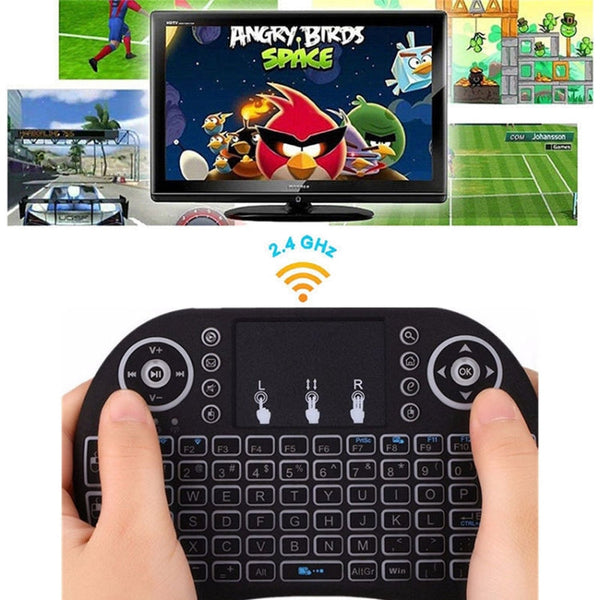 Support Language: Russian i8 Air Mouse Wireless Keyboard with Touchpad for Android TV Box & Smart TV & PC Tablet & Xbox360 & PS3 & HTPC/IPTV