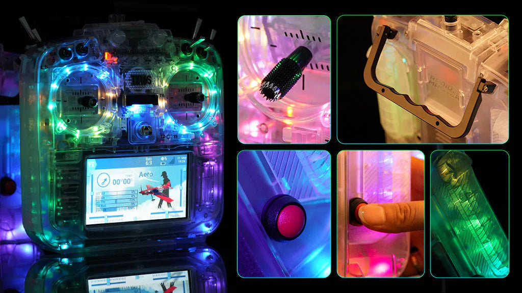 TX16S MKII Transparent RGB ELRS 2.4Ghz Model 2 Radio Control