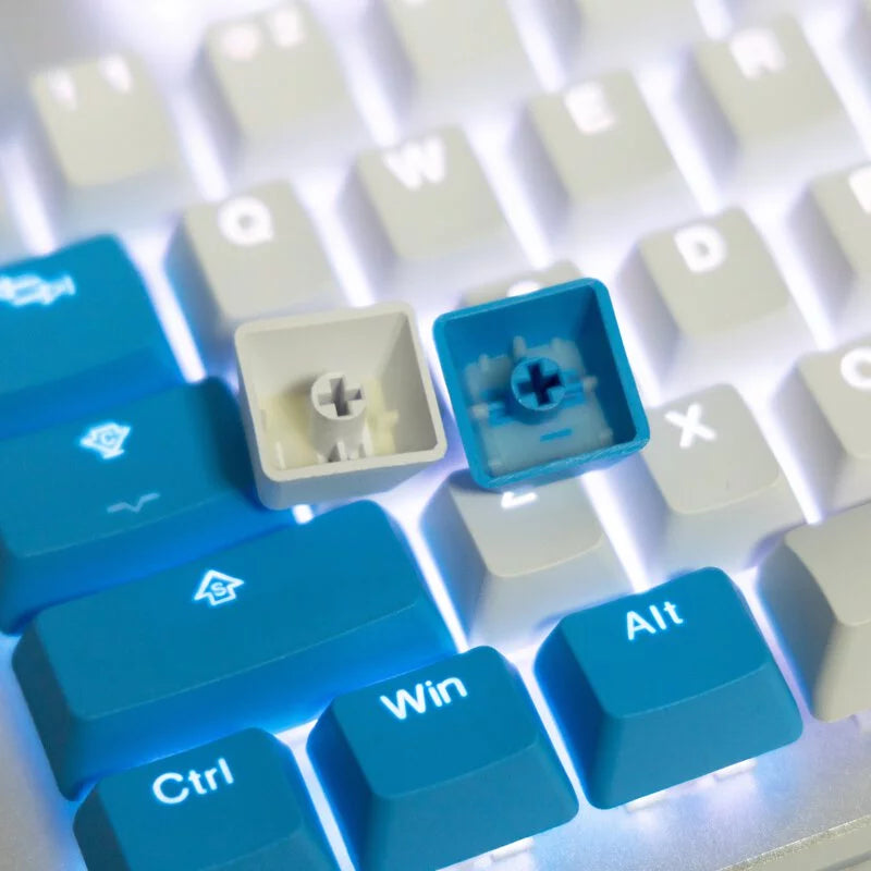 Tai-Hao PBT Backlit-114 keys - Blue Drop