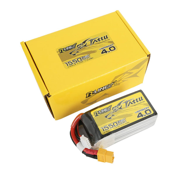 Tattu R-Line 4.0 1550mAh 4S 130C LiPo XT60 Plug