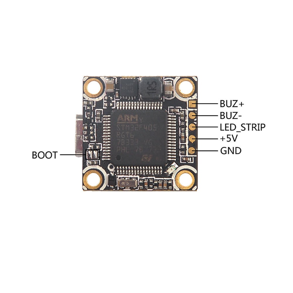 TeenyF4 Pro Flytower F4 1-2S, 5A, 16x16mm