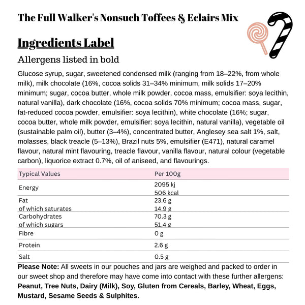 The Full Walker's Nonsuch Toffees & Eclairs Mix