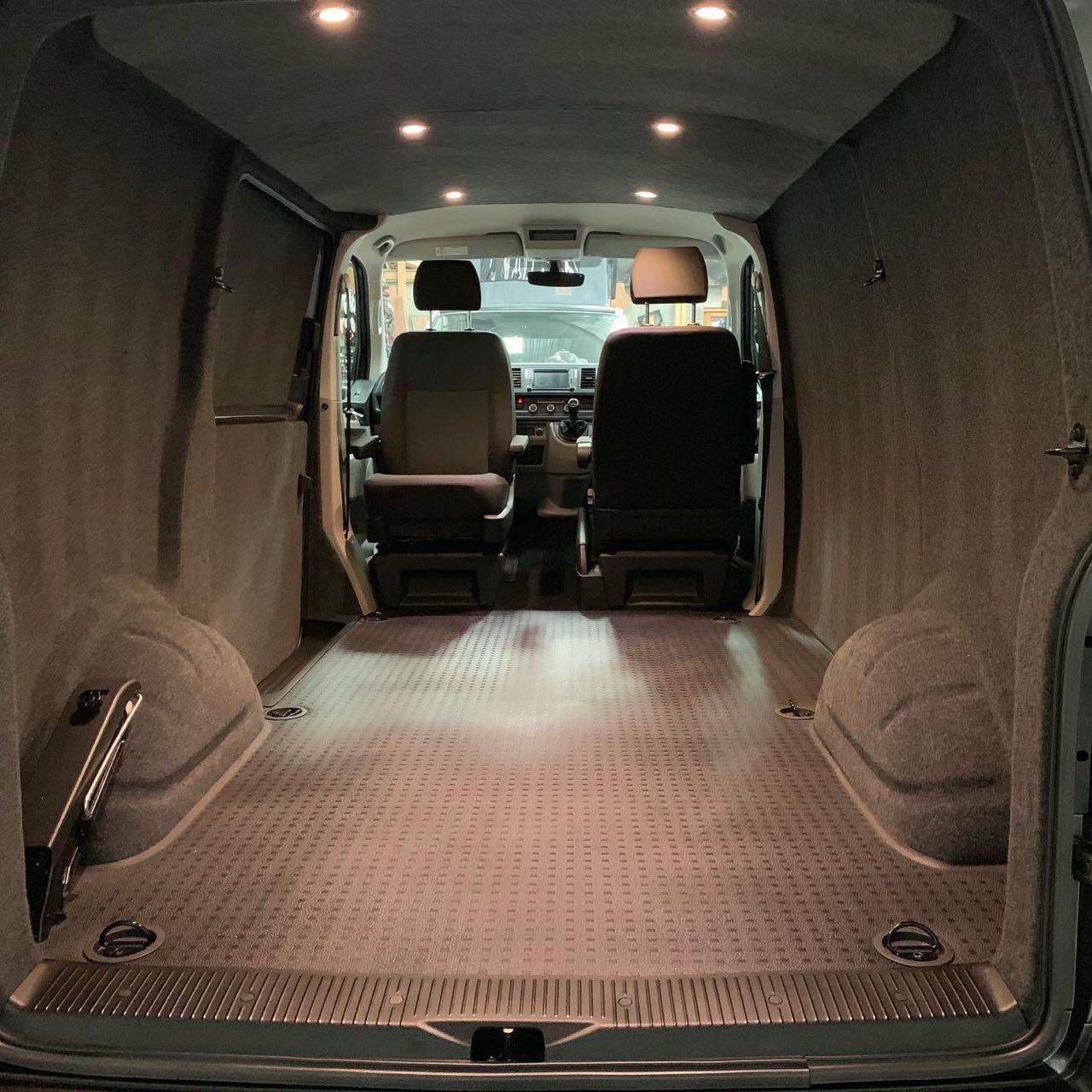 For VW T6.1 V2 Transporter Rear Threshold Cover Tailgate / Single Door Plastic Full Length