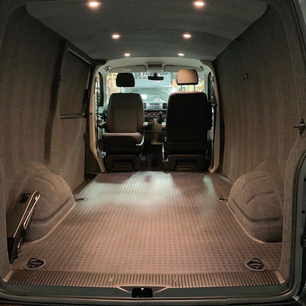 For VW T6.1 V2 Transporter Rear Threshold Cover Tailgate / Single Door Plastic Full Length