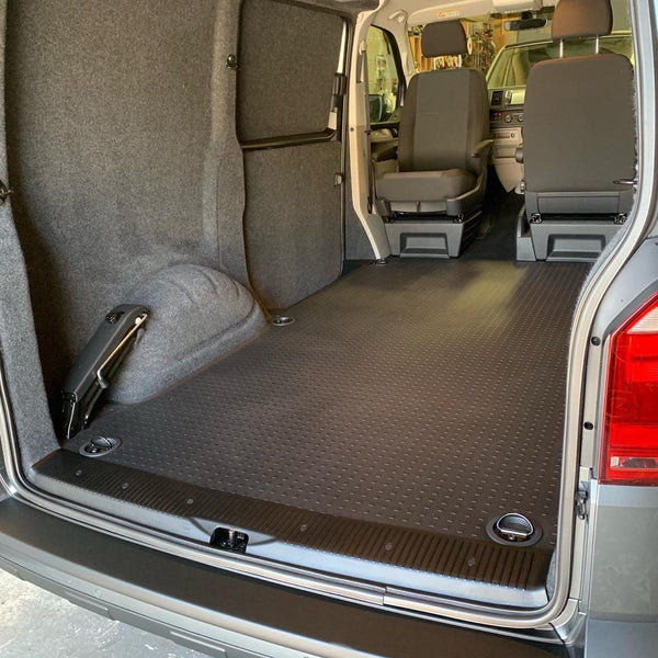 For VW T6.1 V2 Transporter Rear Threshold Cover Tailgate / Single Door Plastic Full Length