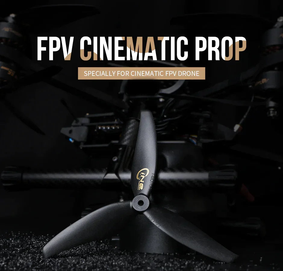 T-Motor C8.5x5 Cinematic Tri-Blade Carbon Fiber Nylon Propellers - 1CW+1CCW