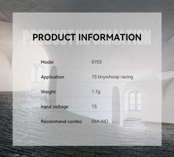 Tmotor M0703 19000kV Brushless Whoop 1S Motor