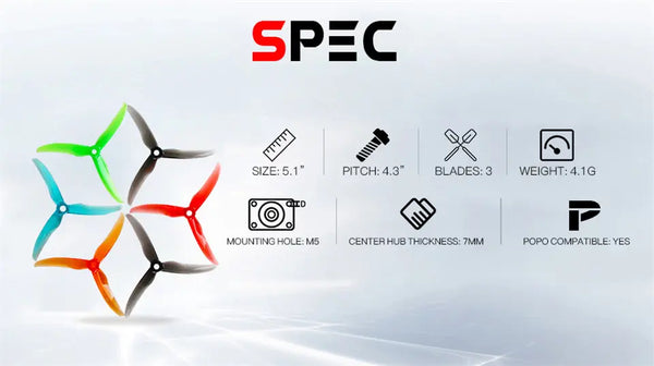 Tmotor T5143S Freestyle Propeller (Pack of 4)