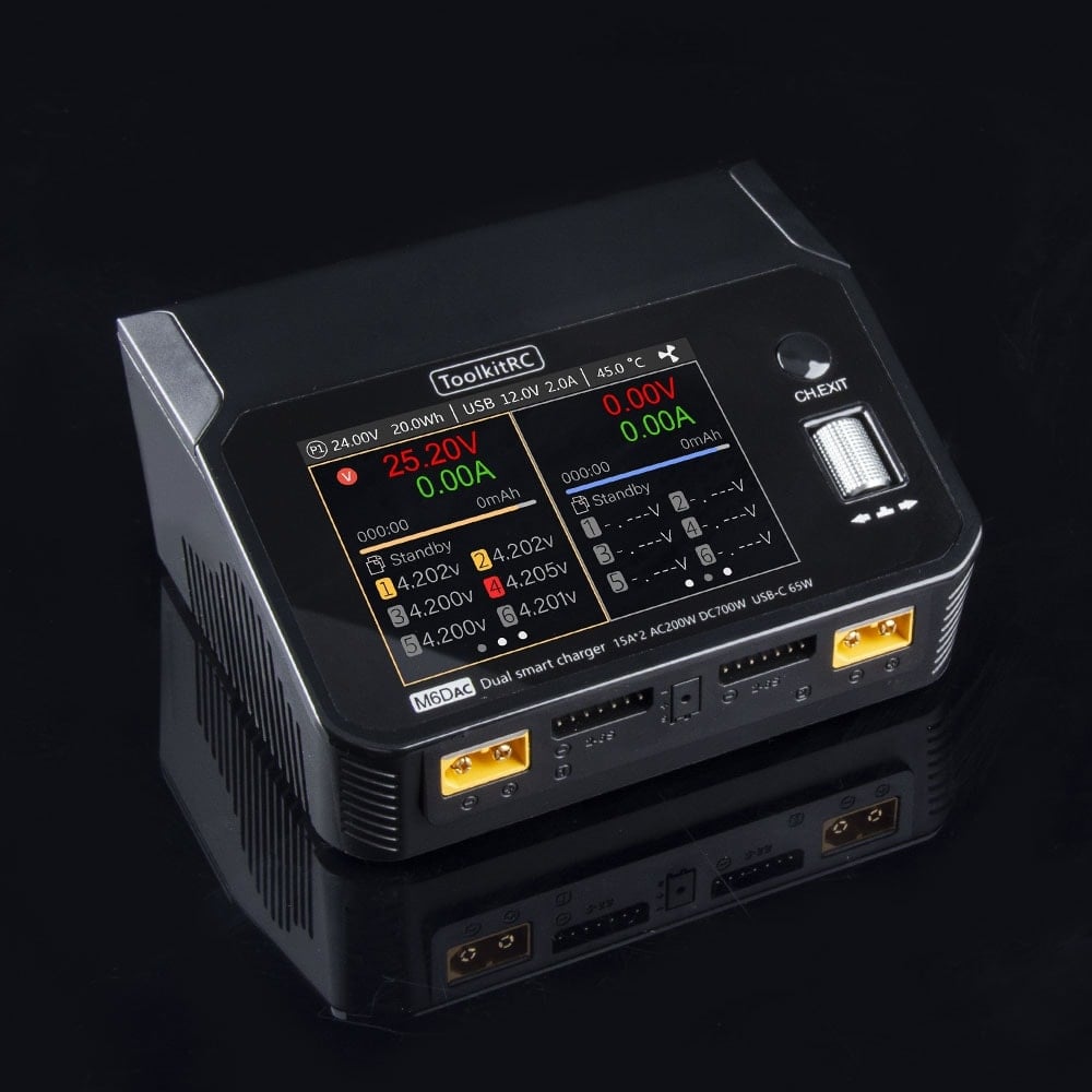 ToolkitRC M6DAC 200w AC/DC Smart Charger