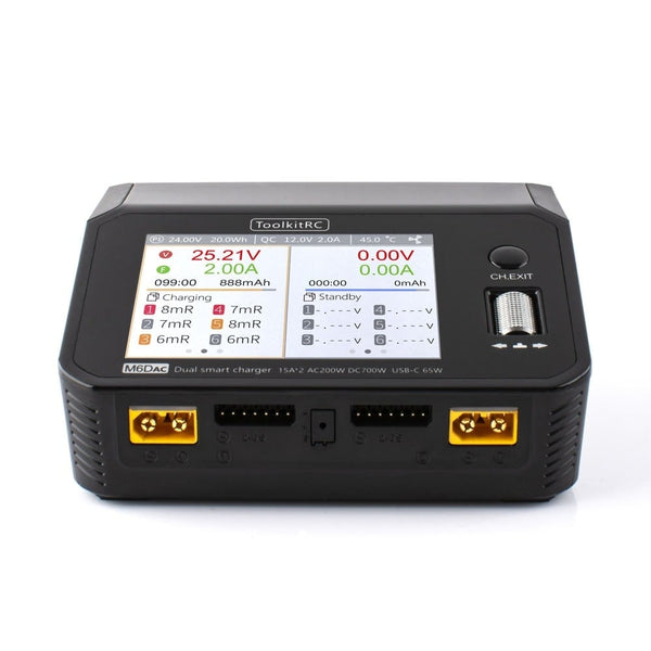 ToolkitRC M6DAC 200w AC/DC Smart Charger