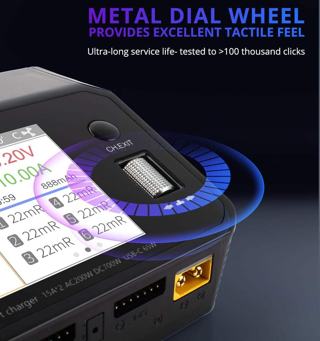 ToolkitRC M6DAC 200w AC/DC Smart Charger