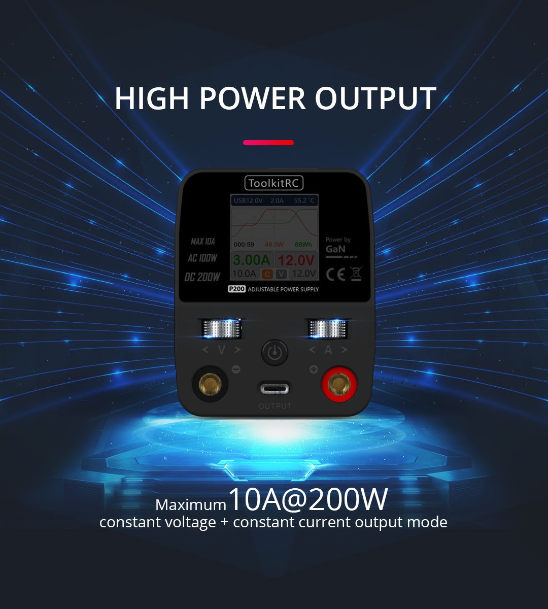 ToolkitRC P200 V2 Smart Desktop Power Supply