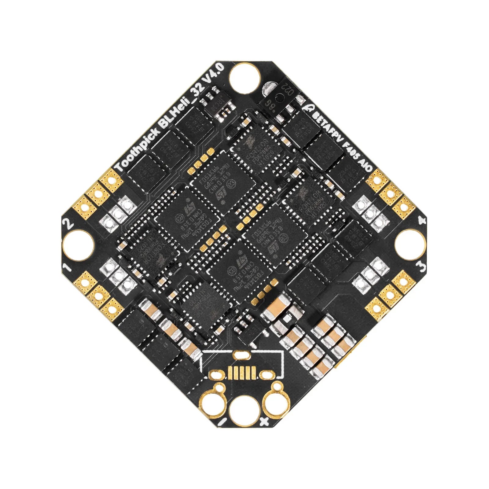 BetaFPV Toothpick 20A F405 4S AIO Flight Controller V4 (BMI270, BLheli_32)