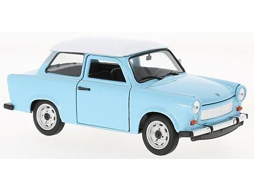 Trabant 601 Blue/White roof 1:24 Scale Welly Diecast Model