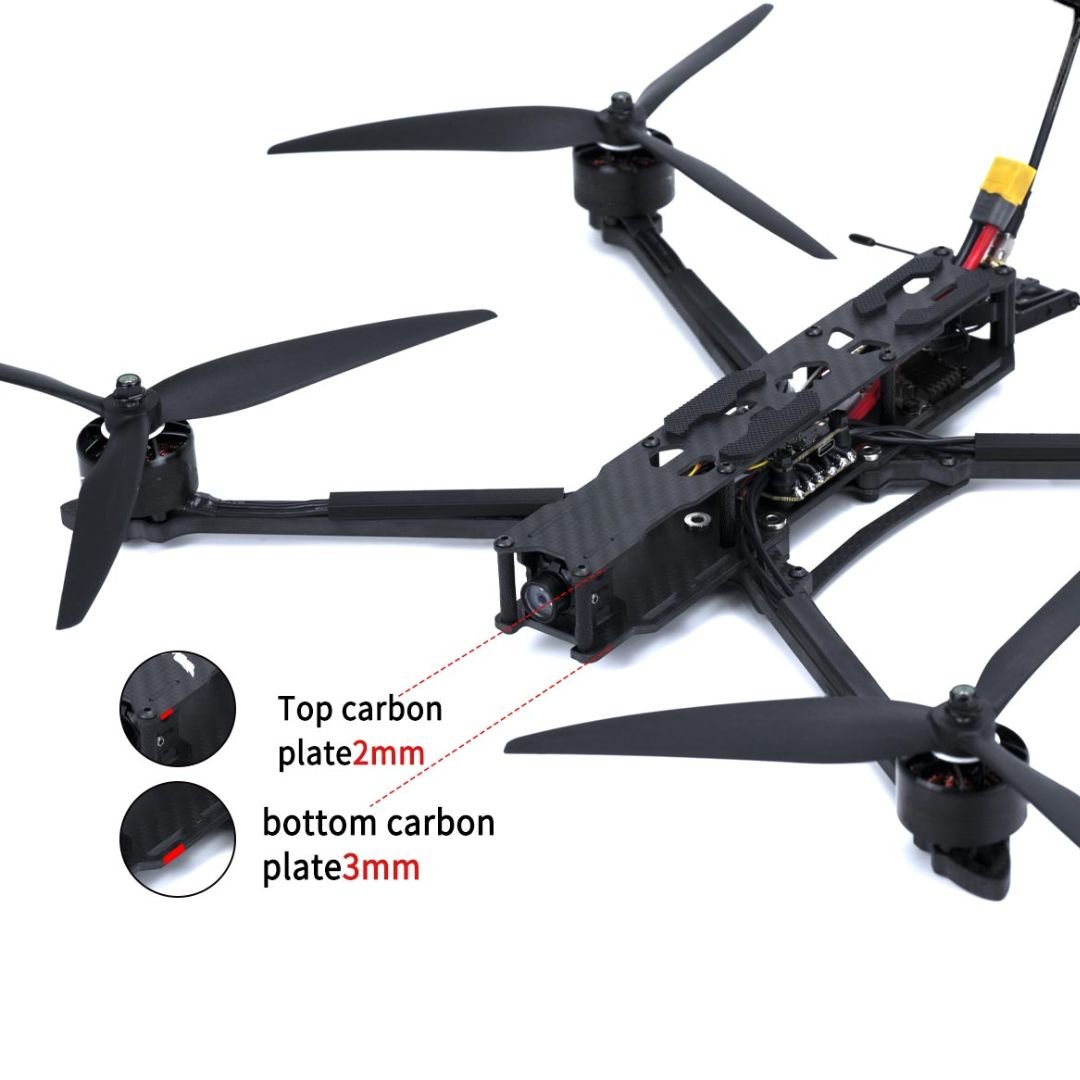 UMT 10" FPV Long Range Analog PD Drone ELRS (915/858Mhz) 2.5W 5.8Ghz VTX