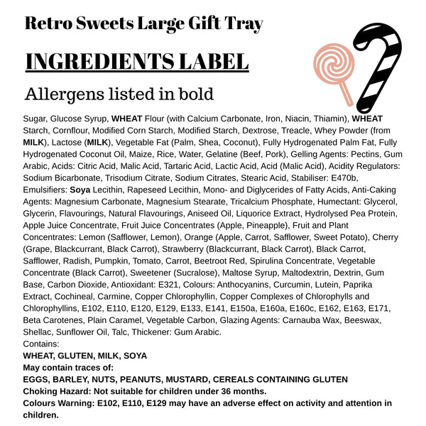 Ultimate Retro Sweets Gift Tray