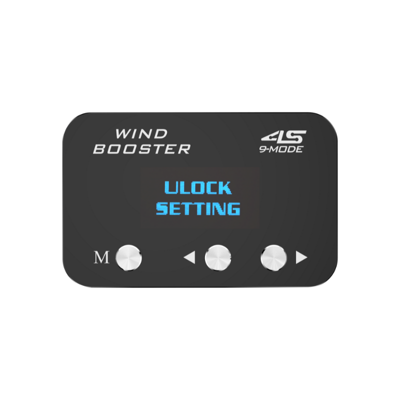 WINDBOOSTER 4S OBD Acceleration Performance Throttle Controller & Pedal Remap - Utilising Chip Tuning / Electronic Engine Tuning - Econ / Sport / Sport+ / Race Modes - OLED Display