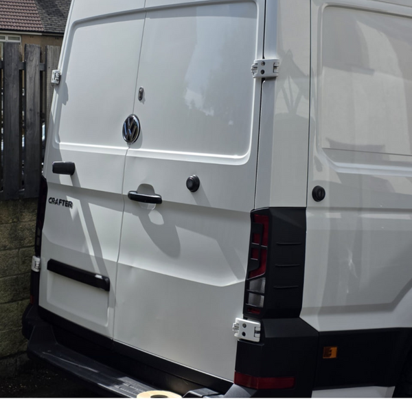 For Volkswagen Crafter Rear Light Guards -  Matte Black (2018 Onwards)