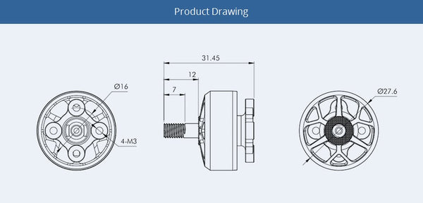 TMotor Velox V2208 V2 Veloce Series (1750kV, 1950kV, 2450kV)