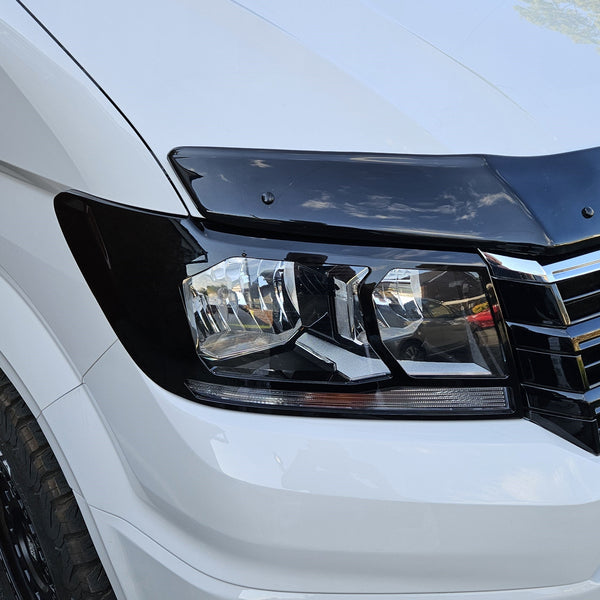 For VW Crafter New Shape Headlight Guards – Gloss Black – Premium Protection | Van-X