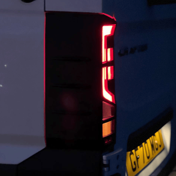 For Volkswagen Crafter Rear Light Guards -  Matte Black (2018 Onwards)