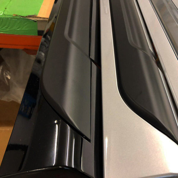 For VW T5, T5.1 SWB Side Skirts Deep Black Plastic Painted and Ready to Fit (B-Grade)